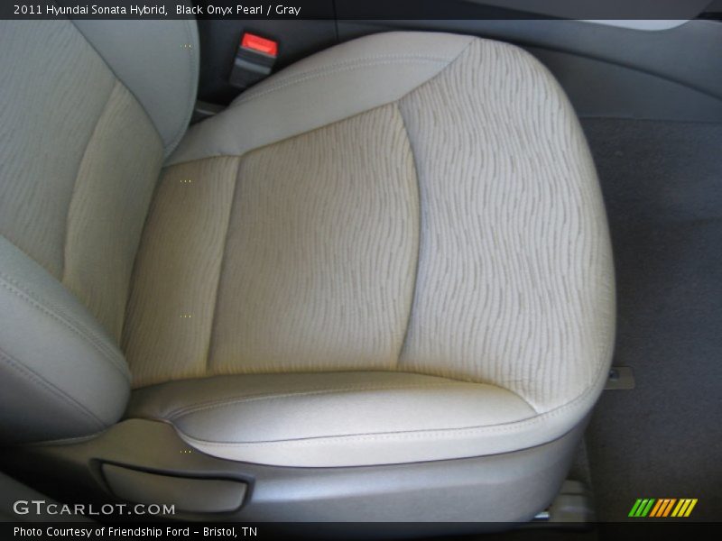 Black Onyx Pearl / Gray 2011 Hyundai Sonata Hybrid