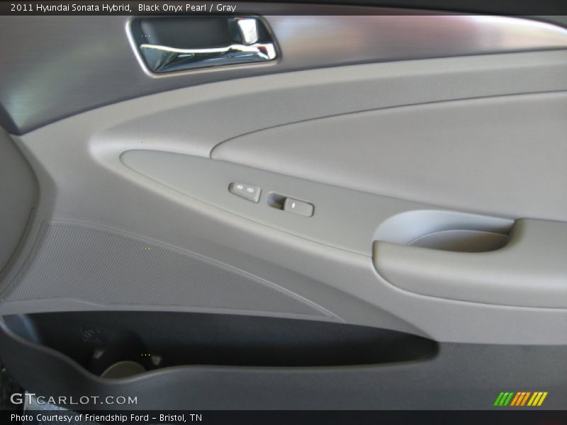Black Onyx Pearl / Gray 2011 Hyundai Sonata Hybrid
