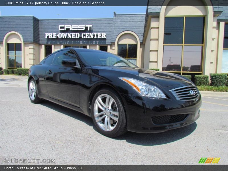 Black Obsidian / Graphite 2008 Infiniti G 37 Journey Coupe