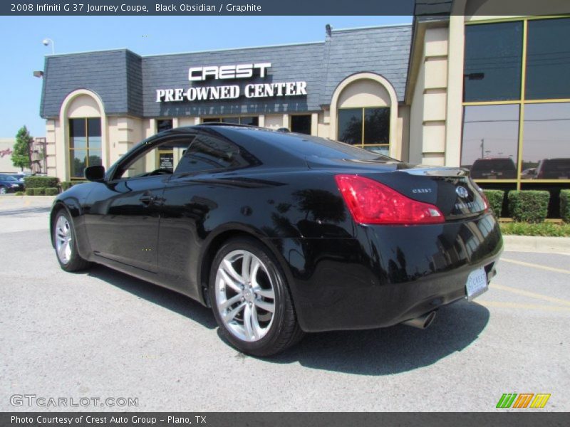 Black Obsidian / Graphite 2008 Infiniti G 37 Journey Coupe