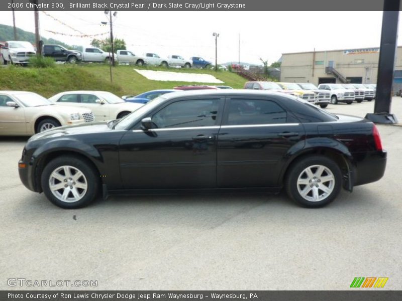 Brilliant Black Crystal Pearl / Dark Slate Gray/Light Graystone 2006 Chrysler 300