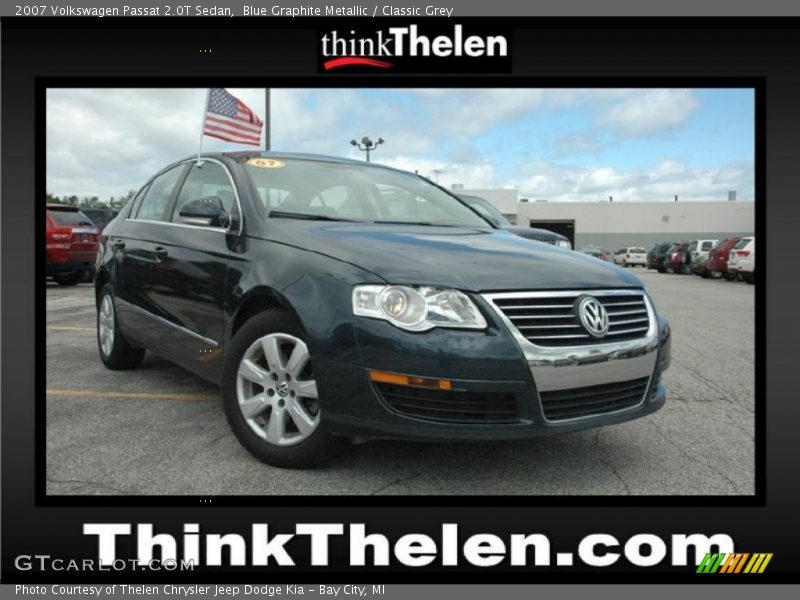 Blue Graphite Metallic / Classic Grey 2007 Volkswagen Passat 2.0T Sedan