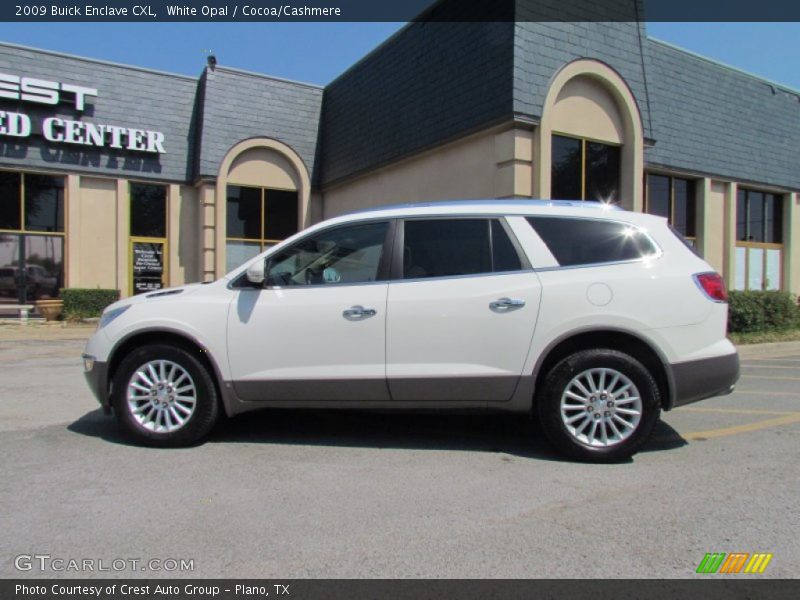 White Opal / Cocoa/Cashmere 2009 Buick Enclave CXL