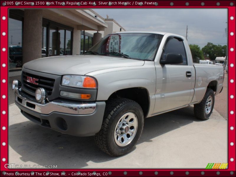 Silver Birch Metallic / Dark Pewter 2005 GMC Sierra 1500 Work Truck Regular Cab 4x4