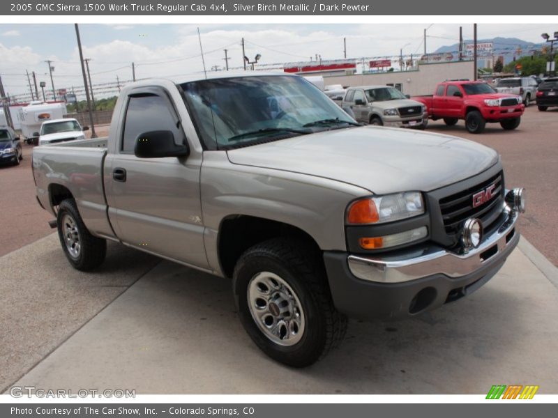 Silver Birch Metallic / Dark Pewter 2005 GMC Sierra 1500 Work Truck Regular Cab 4x4
