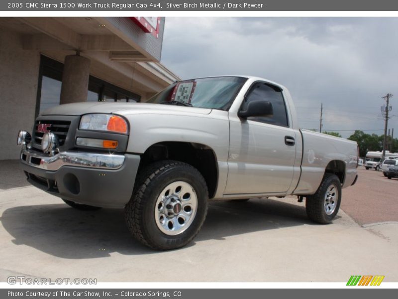 Silver Birch Metallic / Dark Pewter 2005 GMC Sierra 1500 Work Truck Regular Cab 4x4