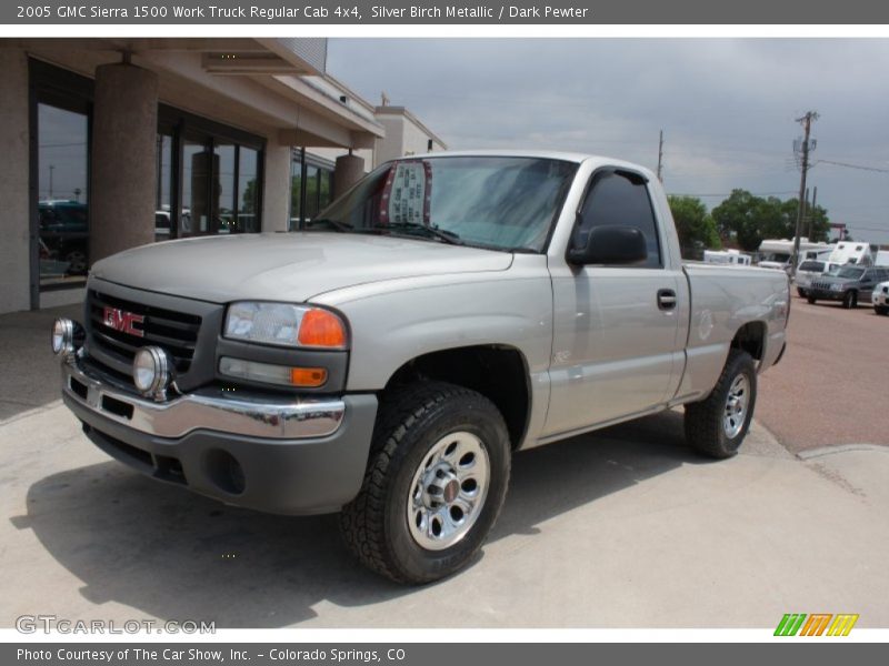 Silver Birch Metallic / Dark Pewter 2005 GMC Sierra 1500 Work Truck Regular Cab 4x4