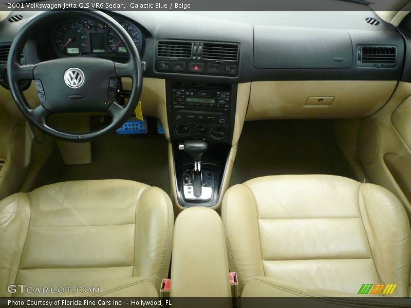 Galactic Blue / Beige 2001 Volkswagen Jetta GLS VR6 Sedan