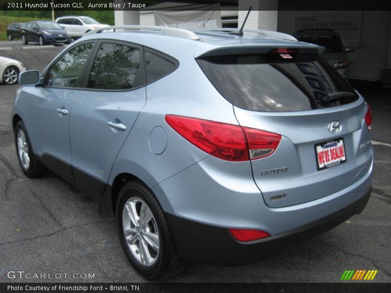 Aurora Blue / Taupe 2011 Hyundai Tucson GLS