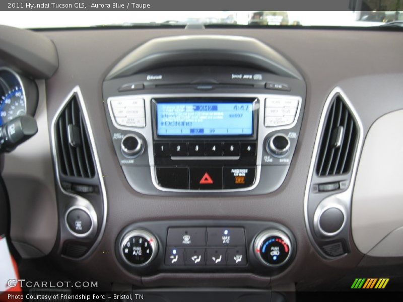 Aurora Blue / Taupe 2011 Hyundai Tucson GLS