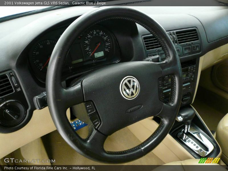 Galactic Blue / Beige 2001 Volkswagen Jetta GLS VR6 Sedan