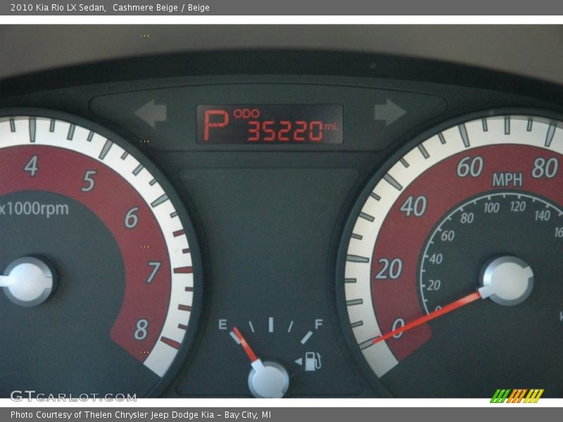 Cashmere Beige / Beige 2010 Kia Rio LX Sedan