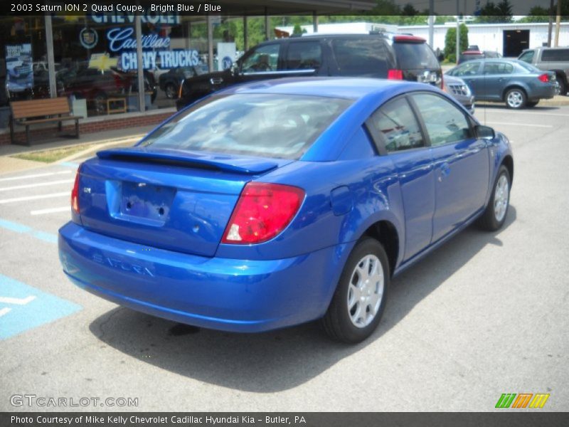 Bright Blue / Blue 2003 Saturn ION 2 Quad Coupe