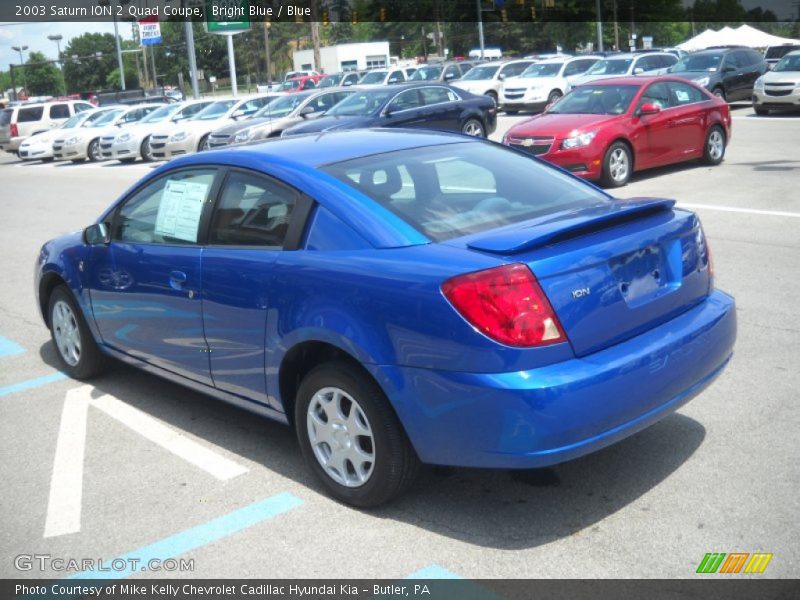 Bright Blue / Blue 2003 Saturn ION 2 Quad Coupe