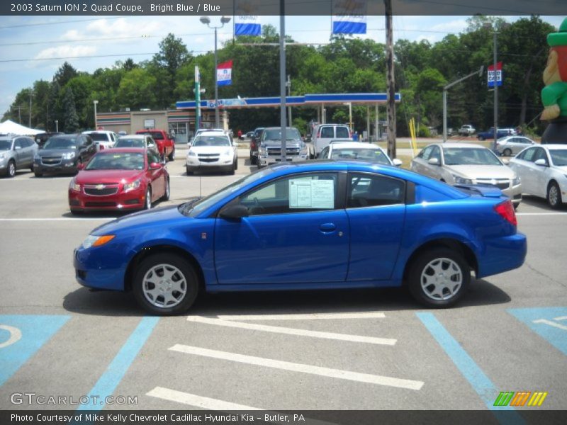 Bright Blue / Blue 2003 Saturn ION 2 Quad Coupe
