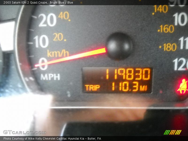 Bright Blue / Blue 2003 Saturn ION 2 Quad Coupe