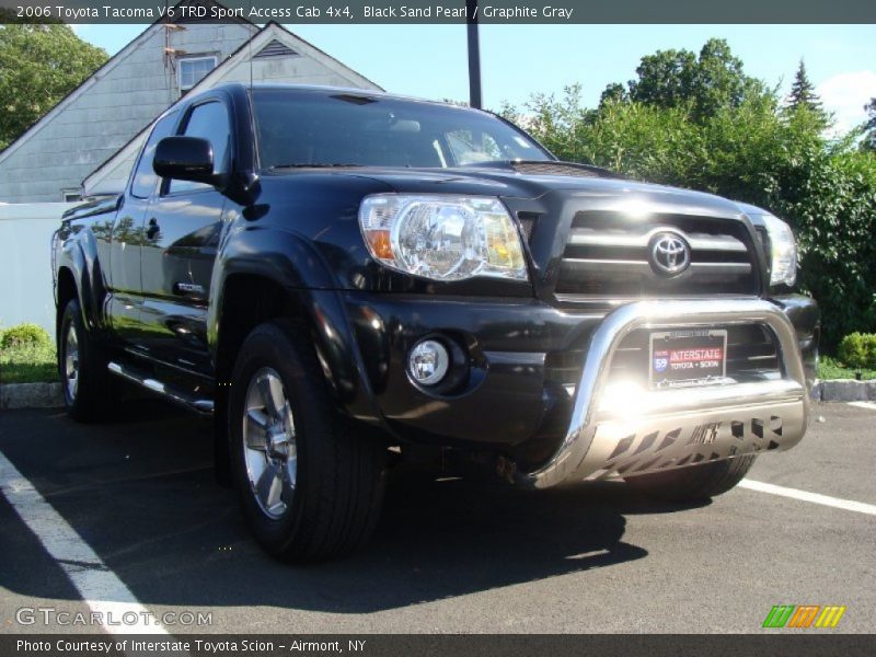 Black Sand Pearl / Graphite Gray 2006 Toyota Tacoma V6 TRD Sport Access Cab 4x4