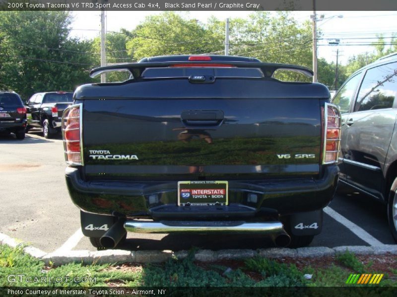 Black Sand Pearl / Graphite Gray 2006 Toyota Tacoma V6 TRD Sport Access Cab 4x4