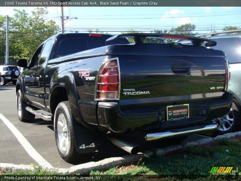 Black Sand Pearl / Graphite Gray 2006 Toyota Tacoma V6 TRD Sport Access Cab 4x4