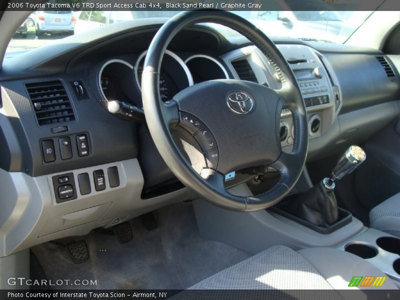 Black Sand Pearl / Graphite Gray 2006 Toyota Tacoma V6 TRD Sport Access Cab 4x4