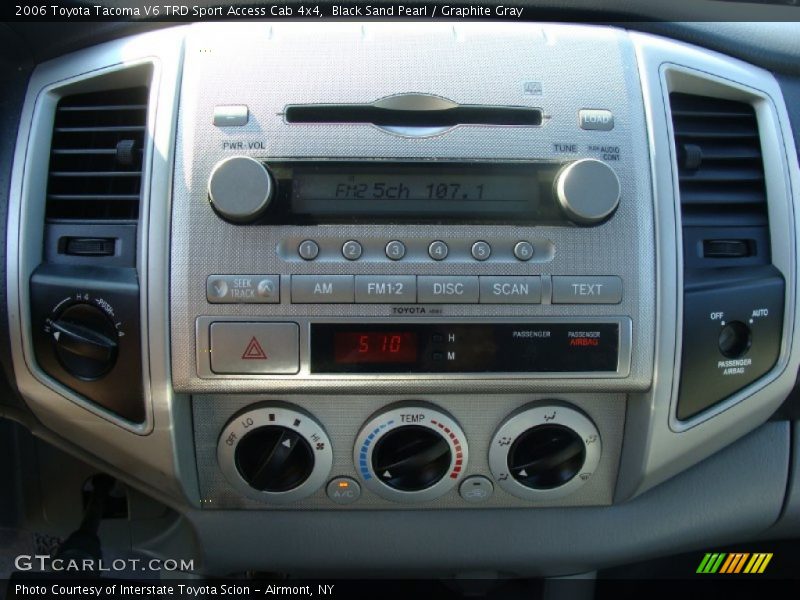 Black Sand Pearl / Graphite Gray 2006 Toyota Tacoma V6 TRD Sport Access Cab 4x4