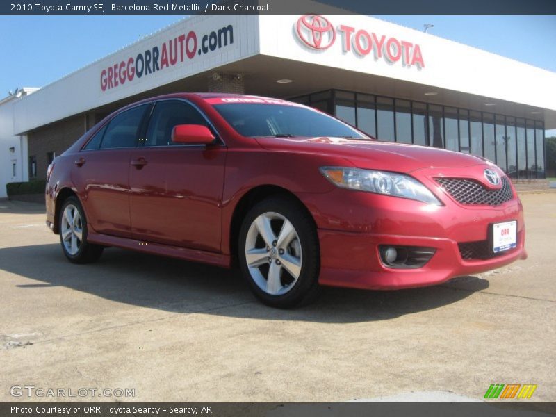 Barcelona Red Metallic / Dark Charcoal 2010 Toyota Camry SE