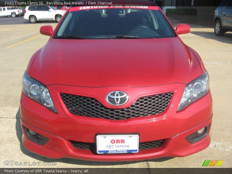 Barcelona Red Metallic / Dark Charcoal 2010 Toyota Camry SE