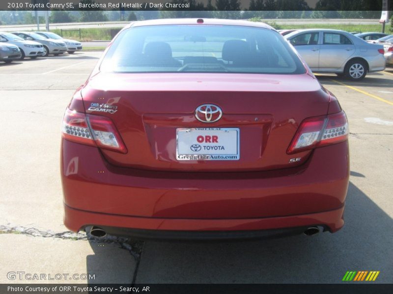 Barcelona Red Metallic / Dark Charcoal 2010 Toyota Camry SE