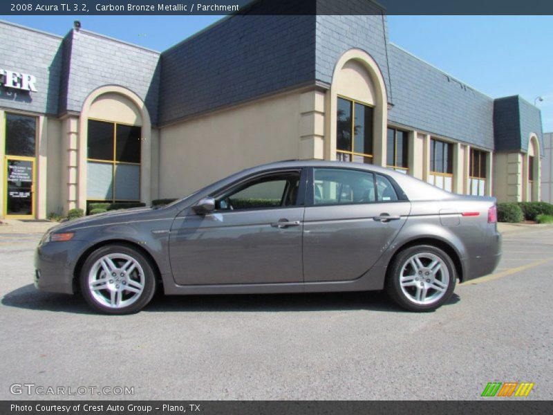 Carbon Bronze Metallic / Parchment 2008 Acura TL 3.2