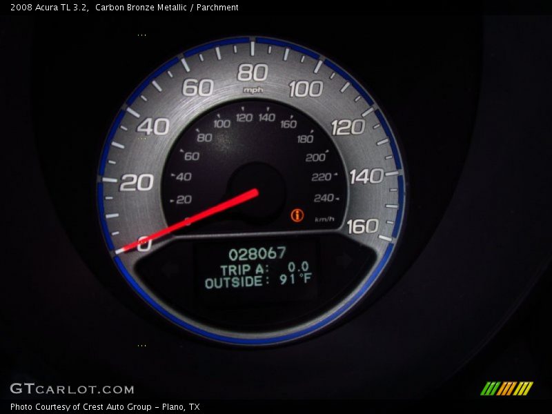 Carbon Bronze Metallic / Parchment 2008 Acura TL 3.2