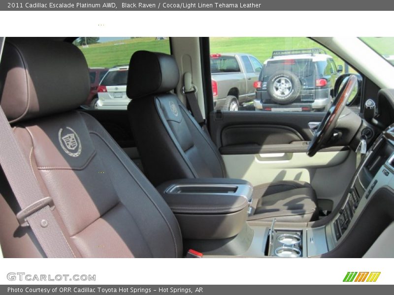  2011 Escalade Platinum AWD Cocoa/Light Linen Tehama Leather Interior