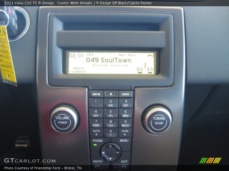 Cosmic White Metallic / R Design Off Black/Calcite Flextec 2011 Volvo C30 T5 R-Design