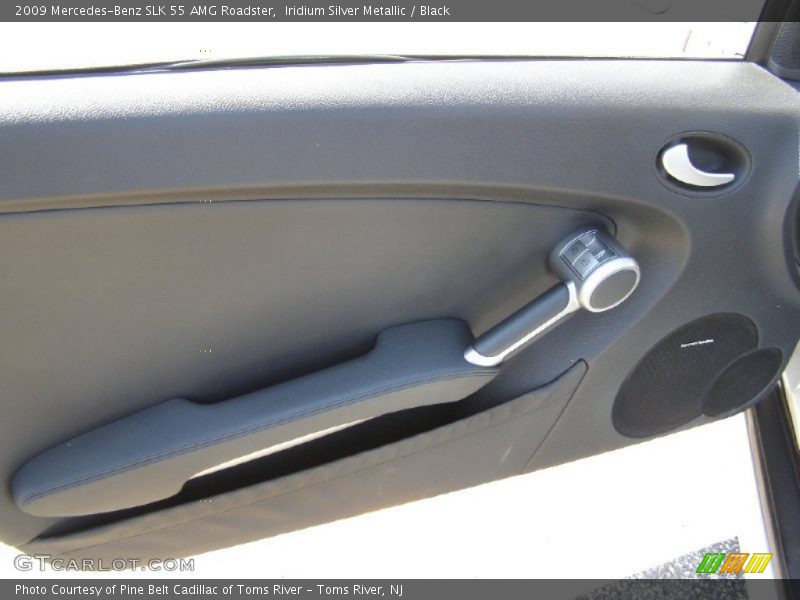 Iridium Silver Metallic / Black 2009 Mercedes-Benz SLK 55 AMG Roadster