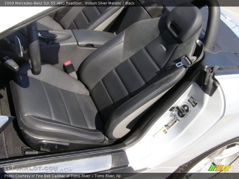 Iridium Silver Metallic / Black 2009 Mercedes-Benz SLK 55 AMG Roadster
