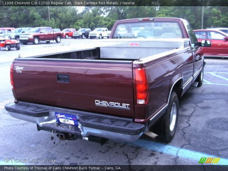 Dark Carmine Red Metallic / Neutral 1998 Chevrolet C/K C1500 Regular Cab