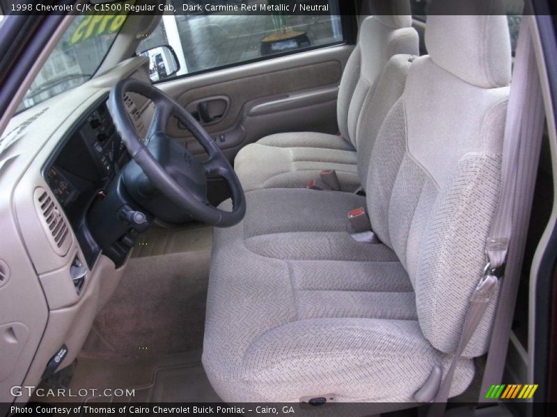 Dark Carmine Red Metallic / Neutral 1998 Chevrolet C/K C1500 Regular Cab