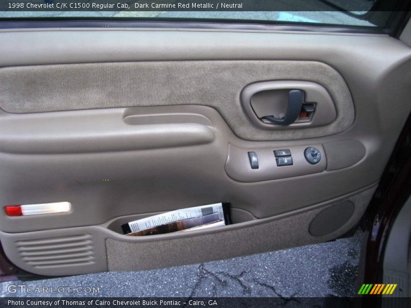 Dark Carmine Red Metallic / Neutral 1998 Chevrolet C/K C1500 Regular Cab