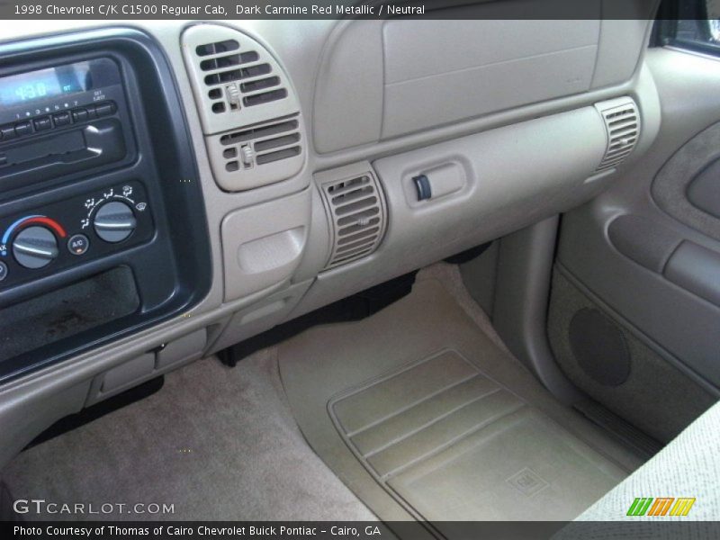 Dark Carmine Red Metallic / Neutral 1998 Chevrolet C/K C1500 Regular Cab