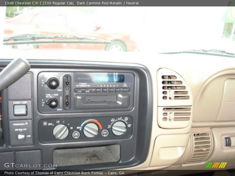 Dark Carmine Red Metallic / Neutral 1998 Chevrolet C/K C1500 Regular Cab