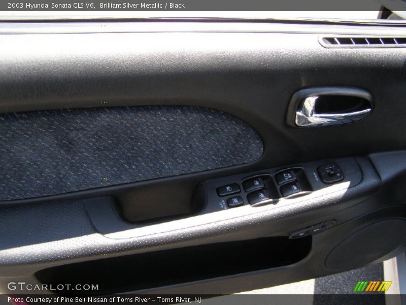 Brilliant Silver Metallic / Black 2003 Hyundai Sonata GLS V6
