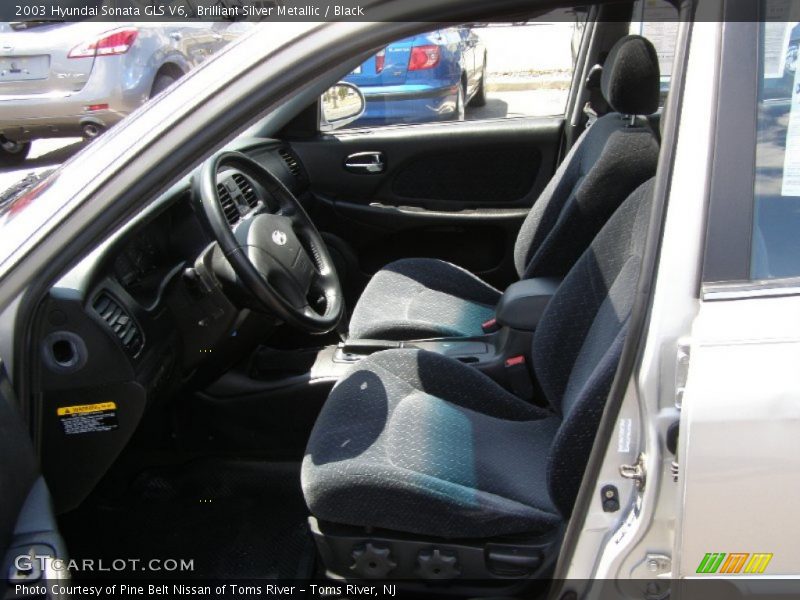 Brilliant Silver Metallic / Black 2003 Hyundai Sonata GLS V6