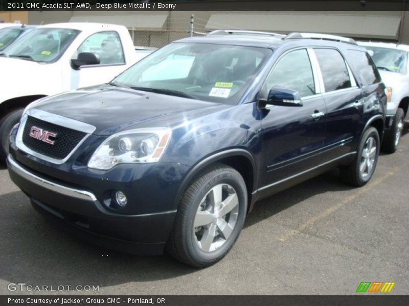 Deep Blue Metallic / Ebony 2011 GMC Acadia SLT AWD