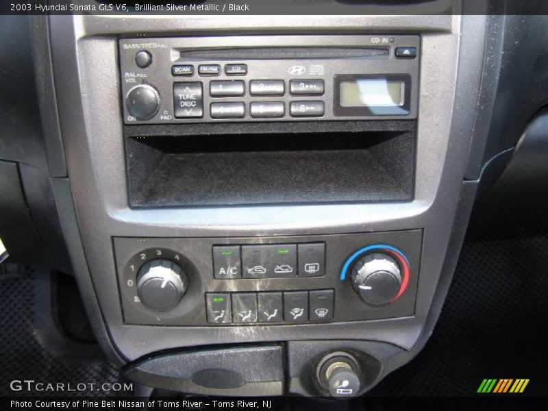 Brilliant Silver Metallic / Black 2003 Hyundai Sonata GLS V6