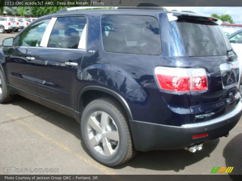 Deep Blue Metallic / Ebony 2011 GMC Acadia SLT AWD