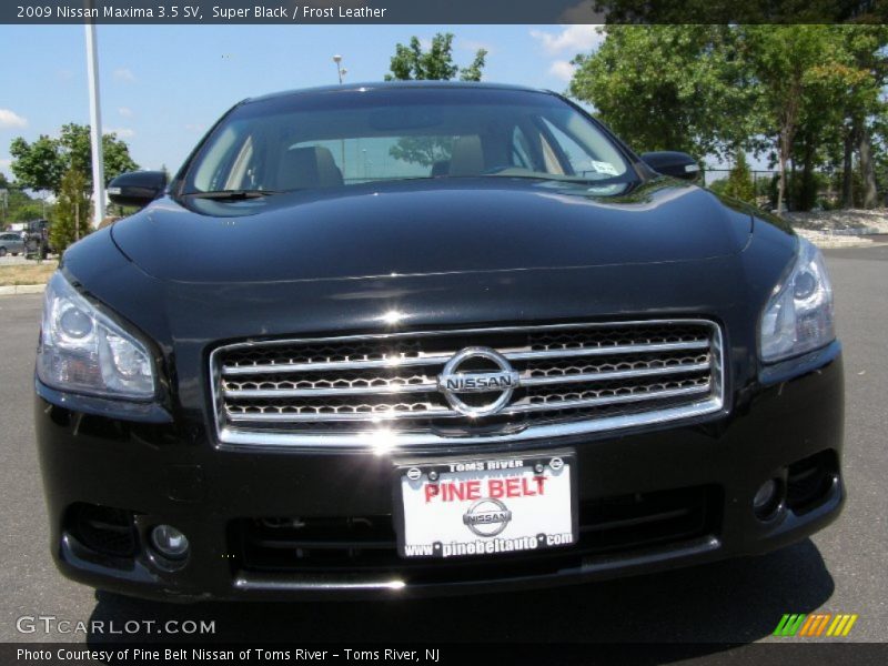 Super Black / Frost Leather 2009 Nissan Maxima 3.5 SV