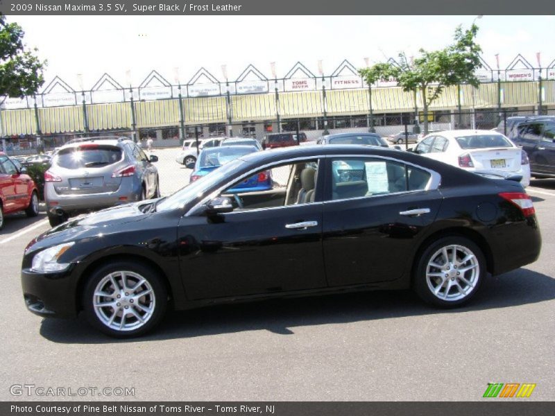 Super Black / Frost Leather 2009 Nissan Maxima 3.5 SV
