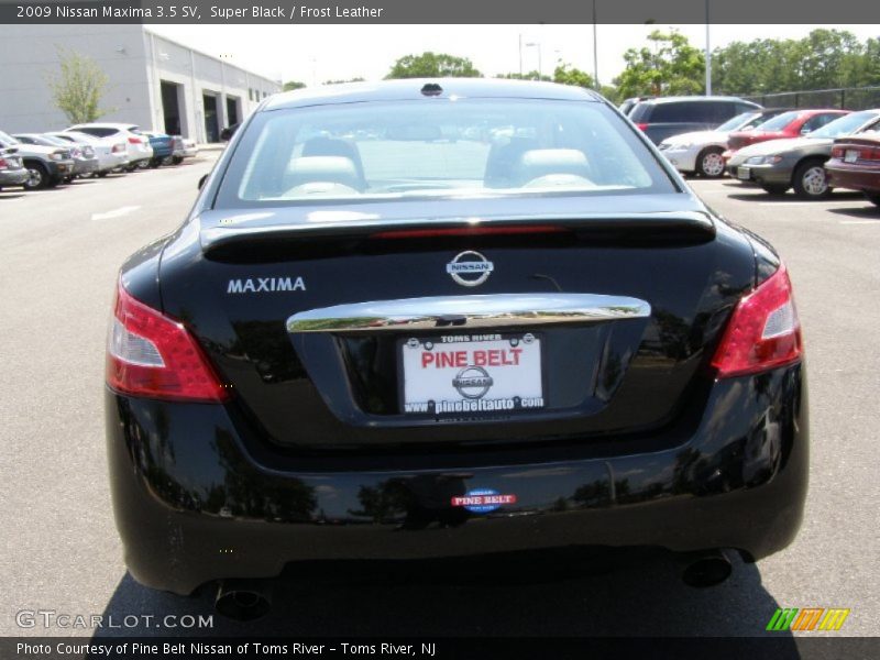 Super Black / Frost Leather 2009 Nissan Maxima 3.5 SV