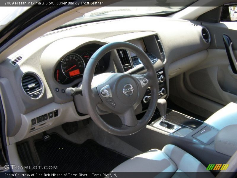 Super Black / Frost Leather 2009 Nissan Maxima 3.5 SV