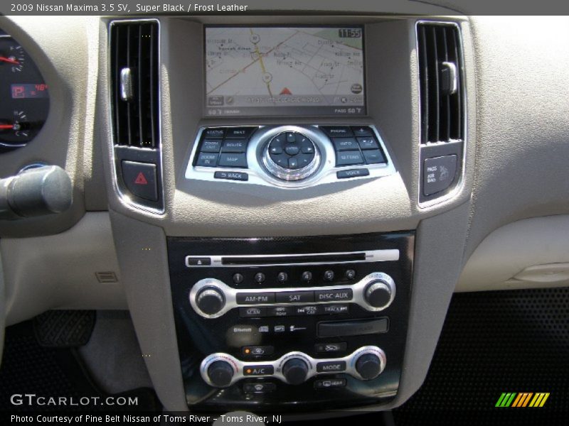 Super Black / Frost Leather 2009 Nissan Maxima 3.5 SV