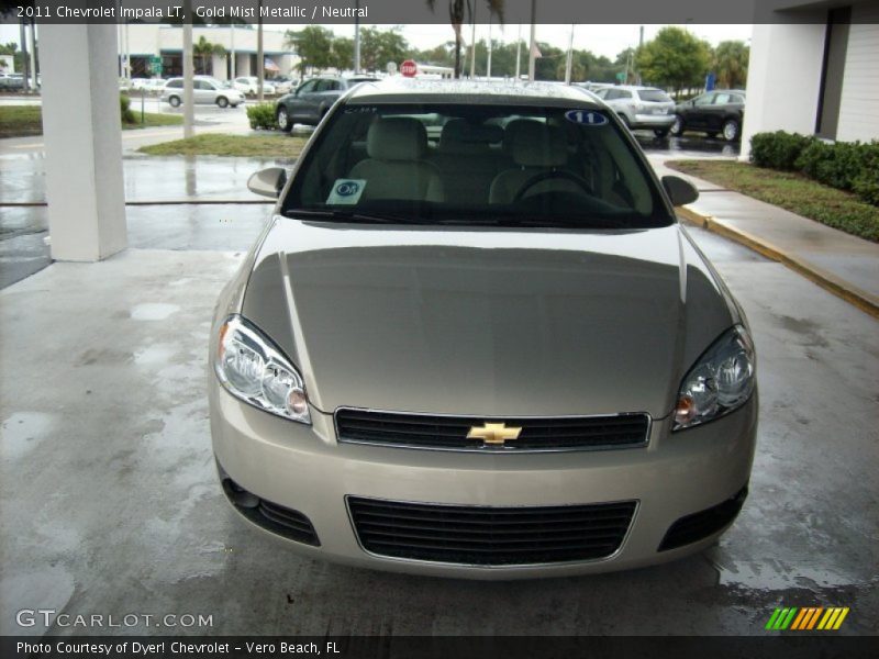 Gold Mist Metallic / Neutral 2011 Chevrolet Impala LT